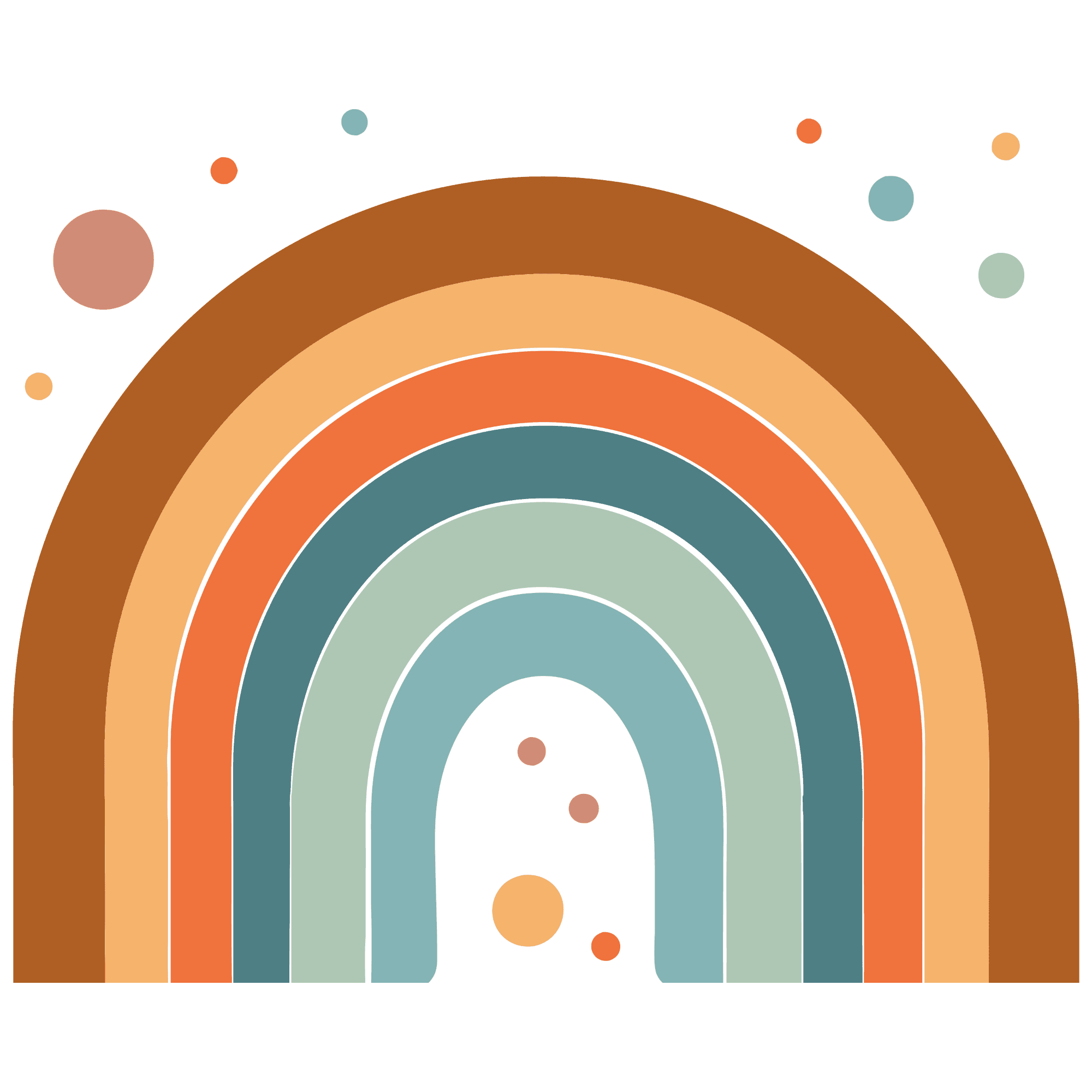 Boho Rainbow Arch Sticker