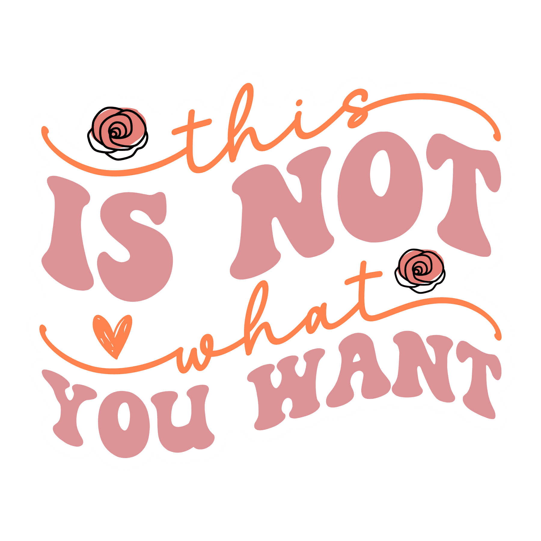 This Is Not What You Want Sassy Quote Sticker