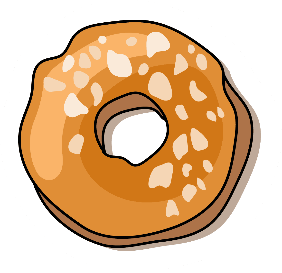 Sesame Bagel Sticker