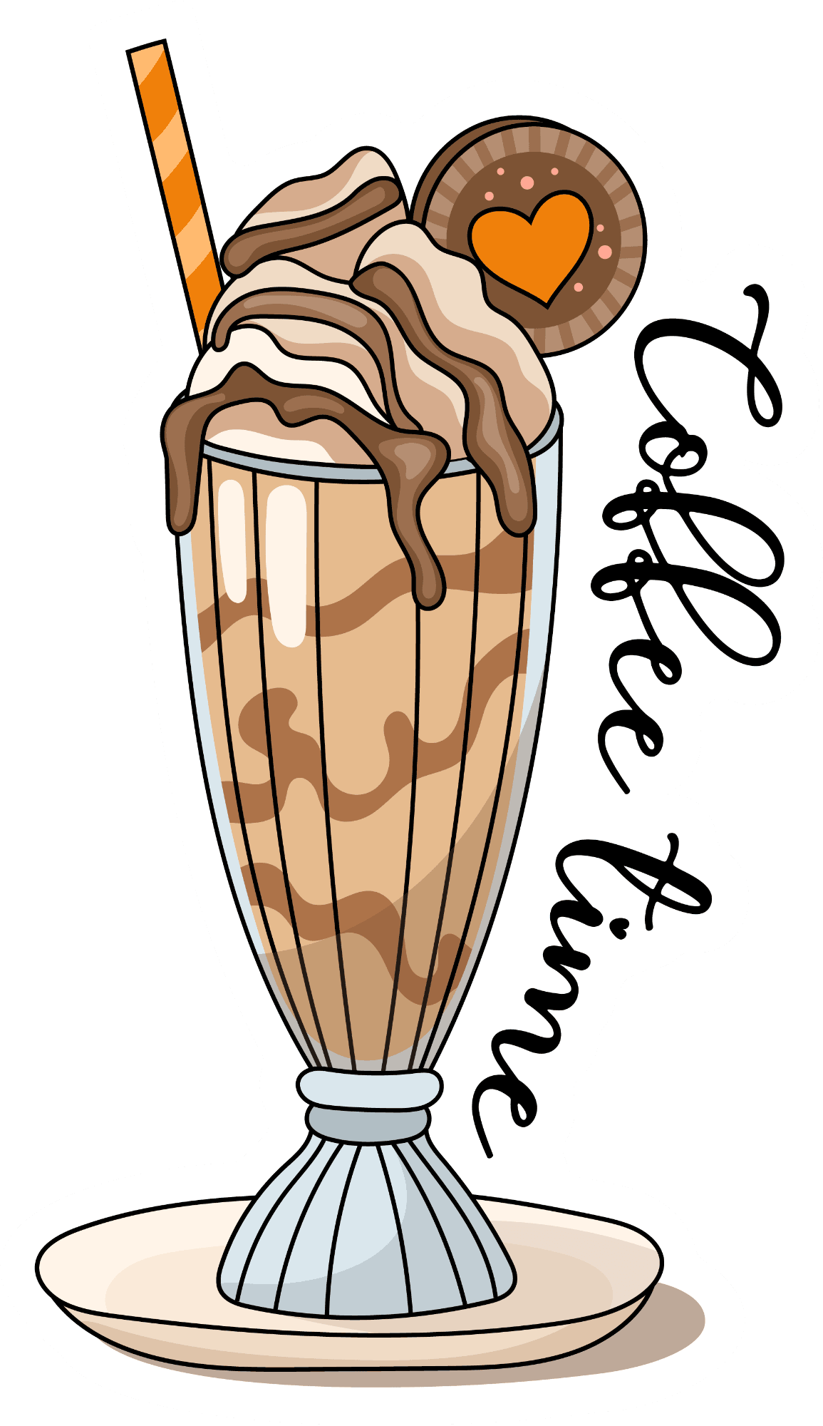 Coffee Time Frappe Sticker