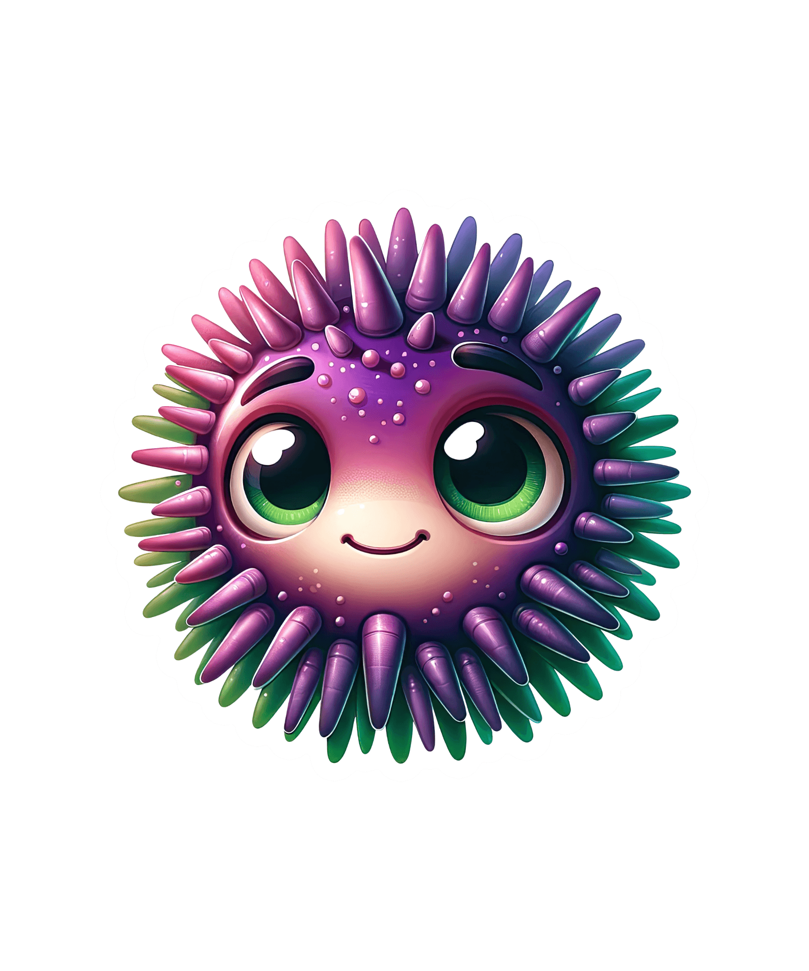 Spiky Pufferfish Buddy Sticker