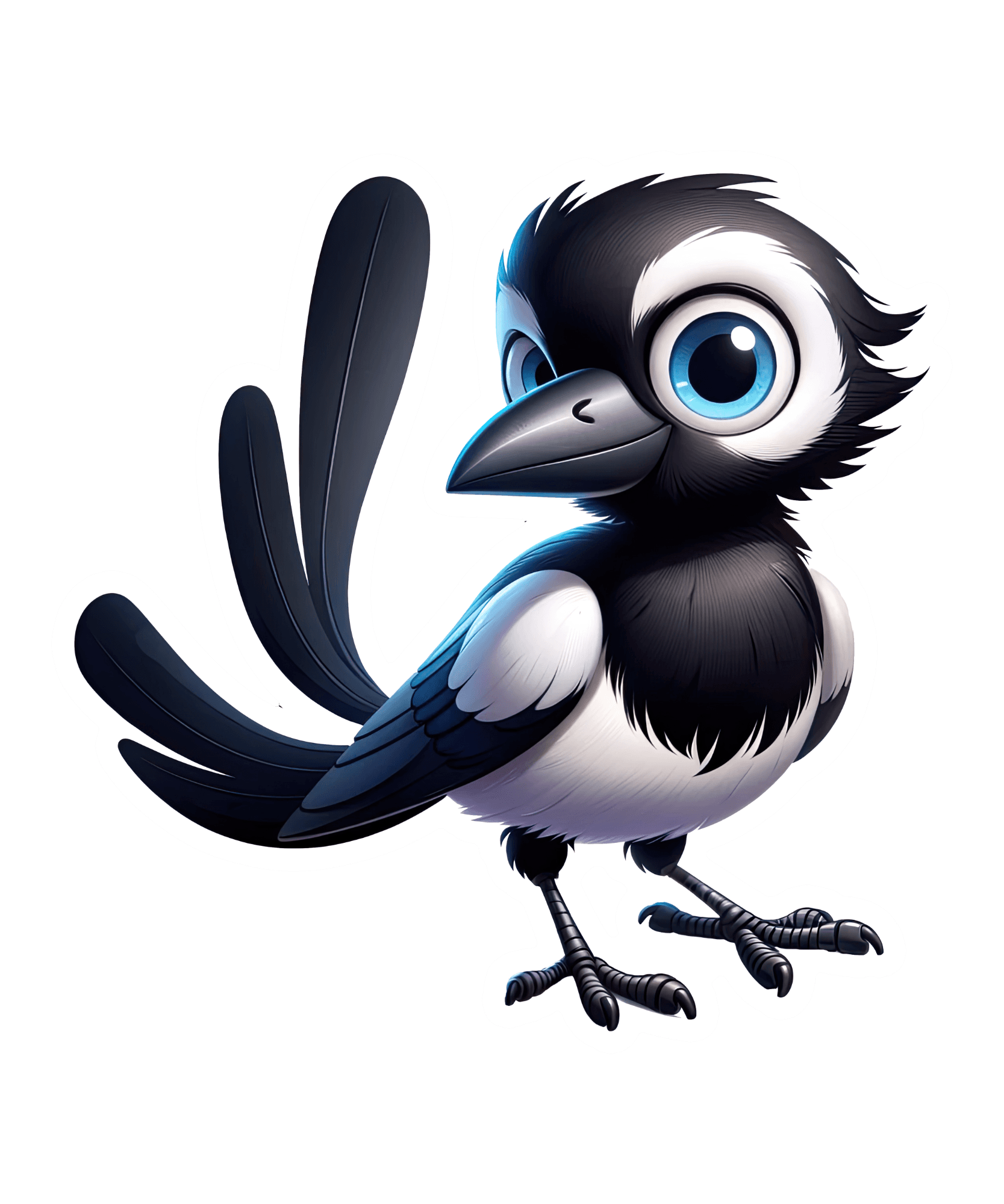 Big-Eyed Magpie Sticker
