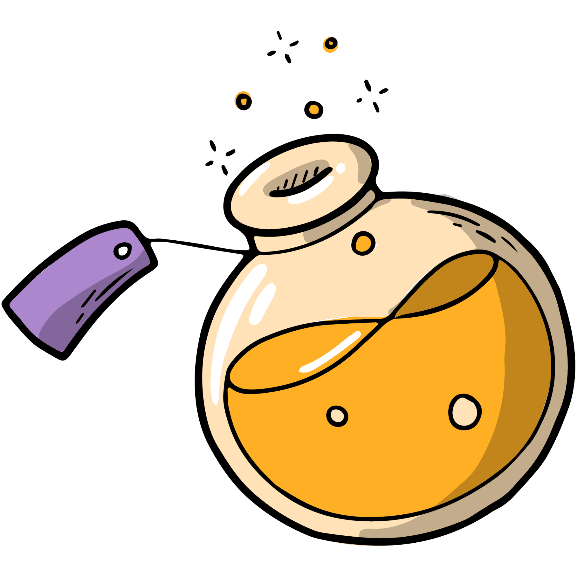 Golden Potion Bottle Sticker
