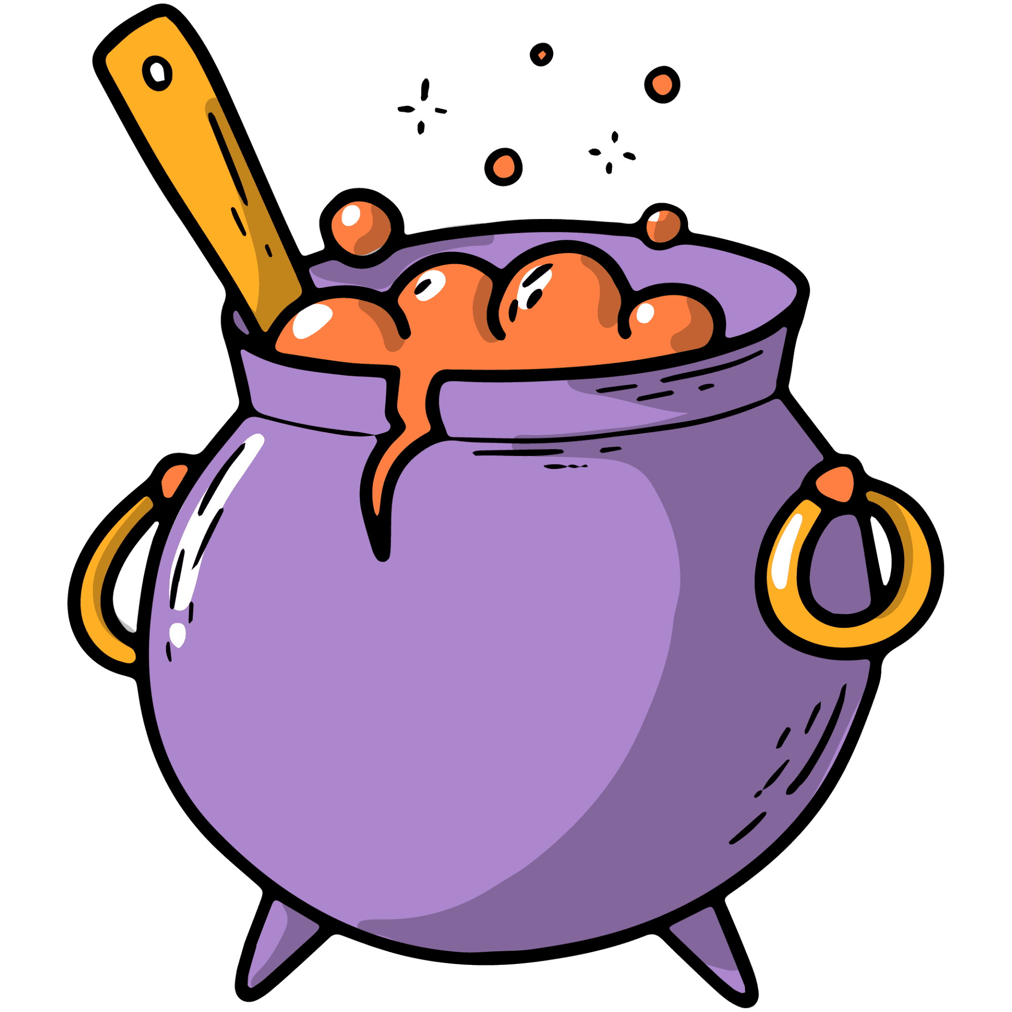 Bubbling Witch's Cauldron Sticker