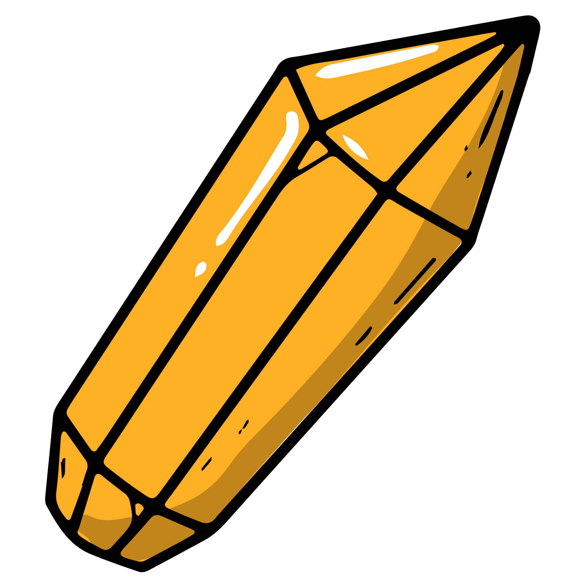 Golden Citrine Crystal Sticker