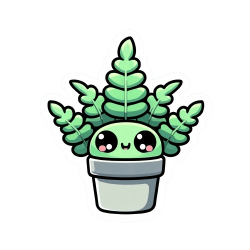 Kawaii Succulent Plant Sticker