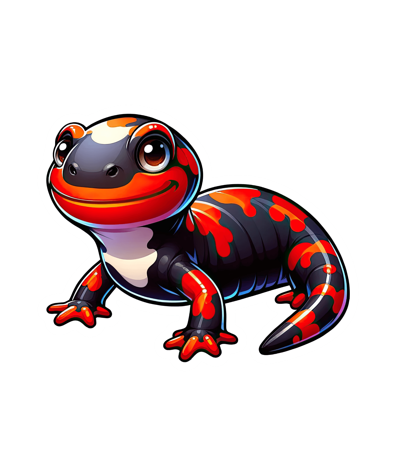 Fire-Bellied Salamander Sticker