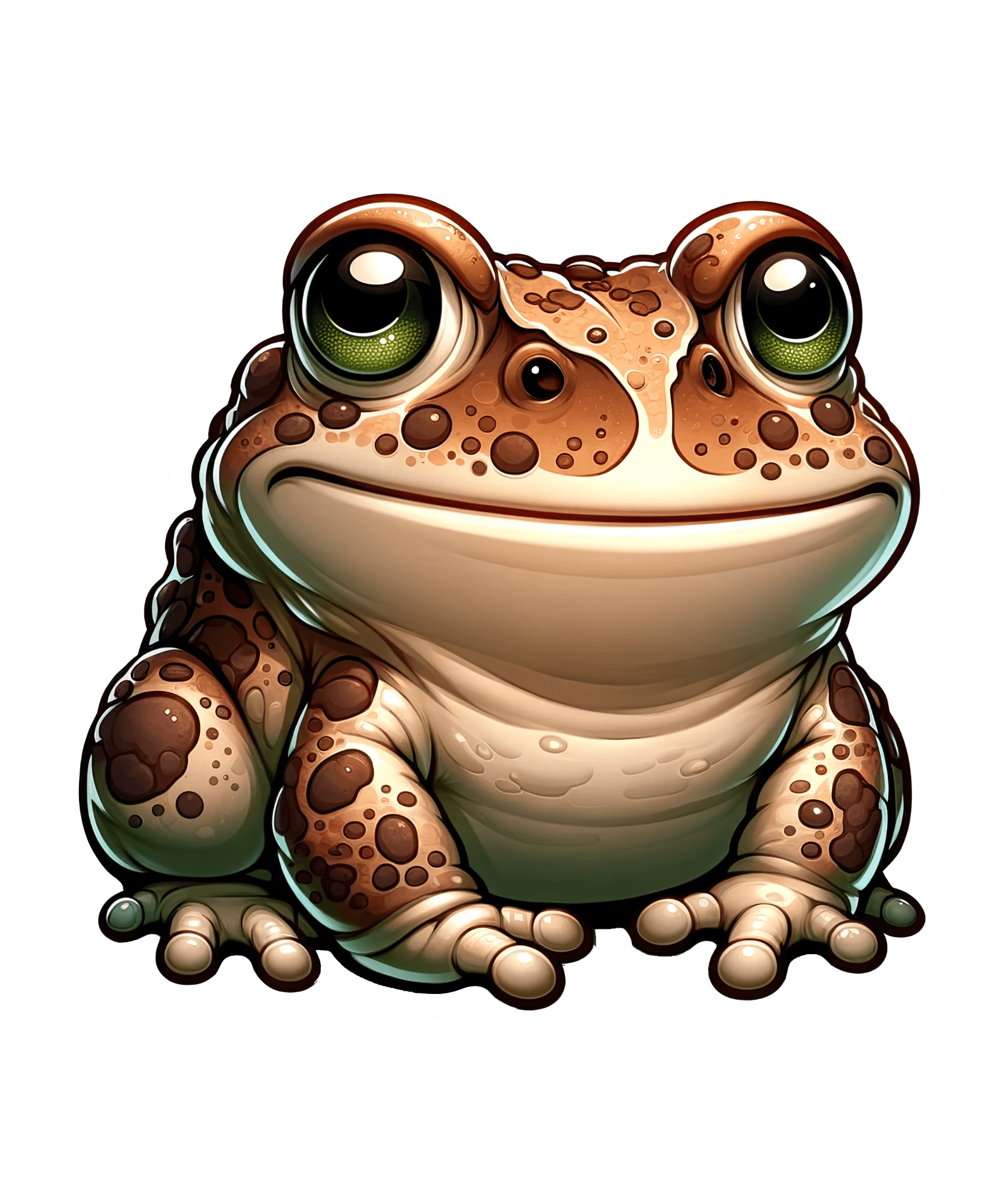 Bumpy Toad Big Eyes Vinyl Sticker