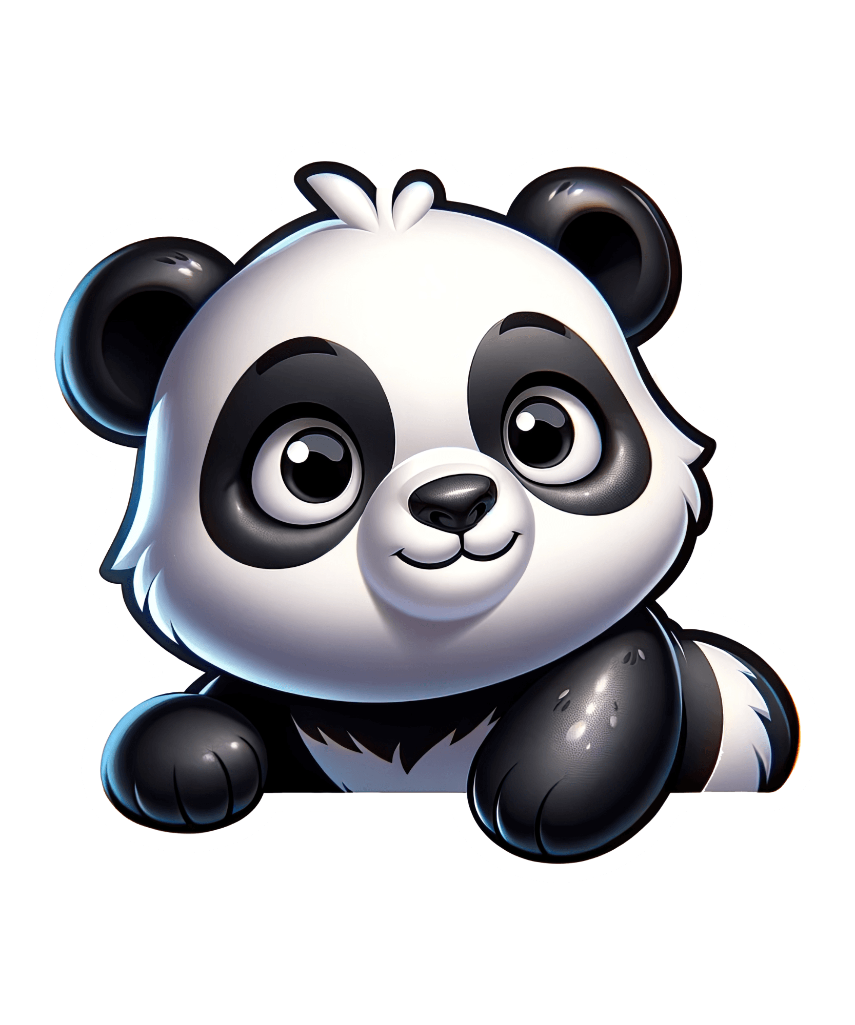 Big-Eyed Baby Panda Sticker