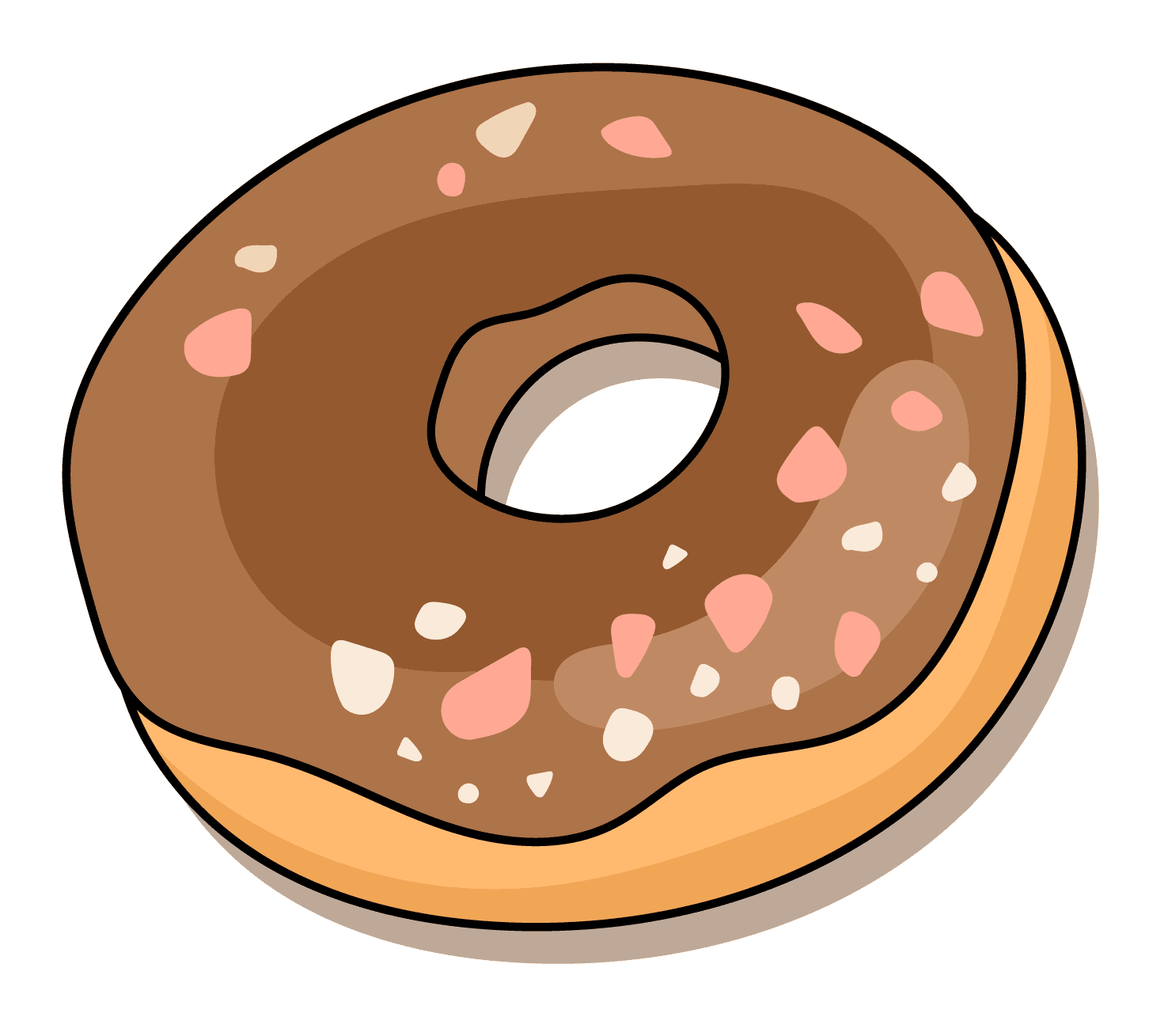 Chocolate Glazed Donut Sticker