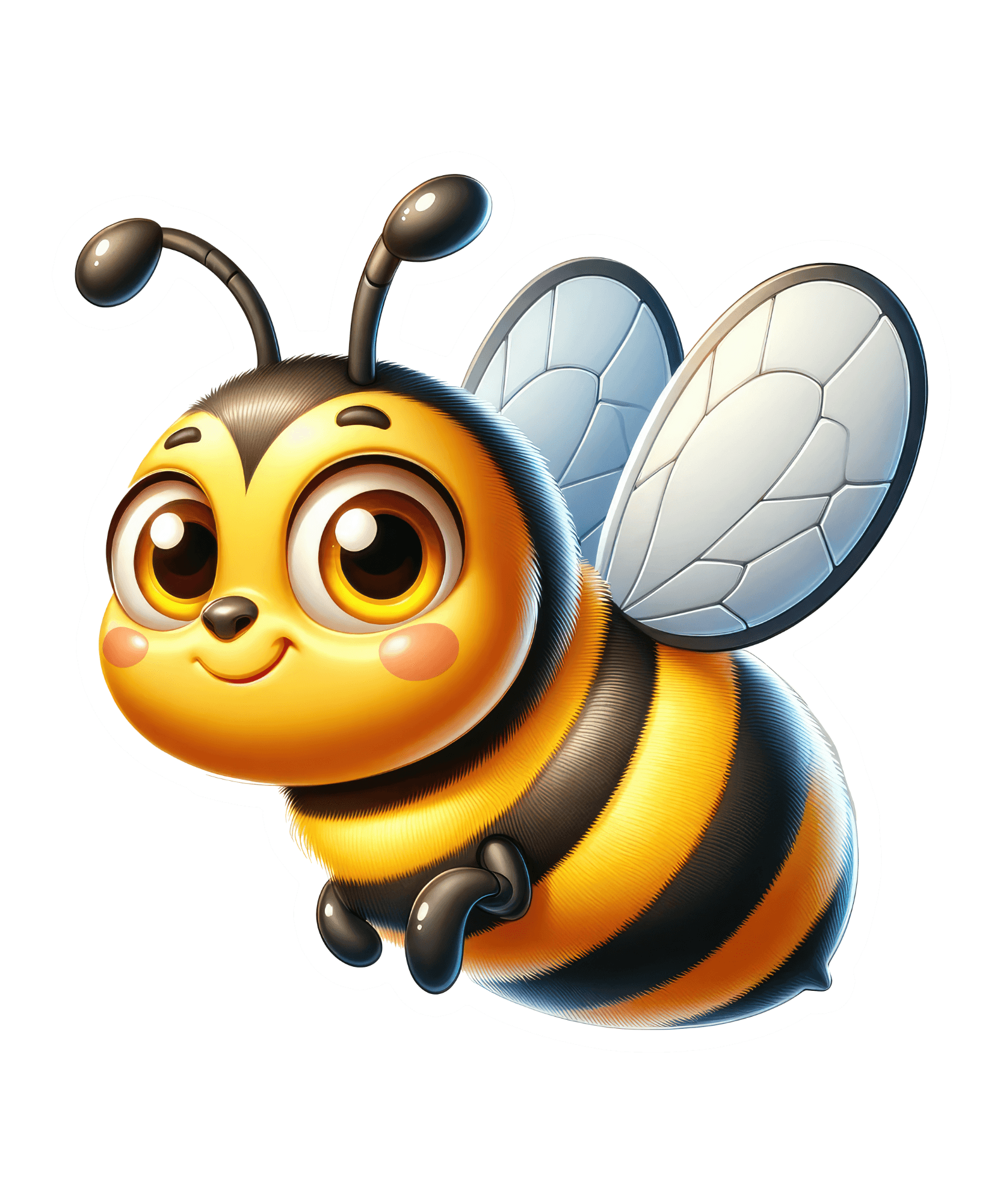 Chubby Cheeked Bumblebee Sticker