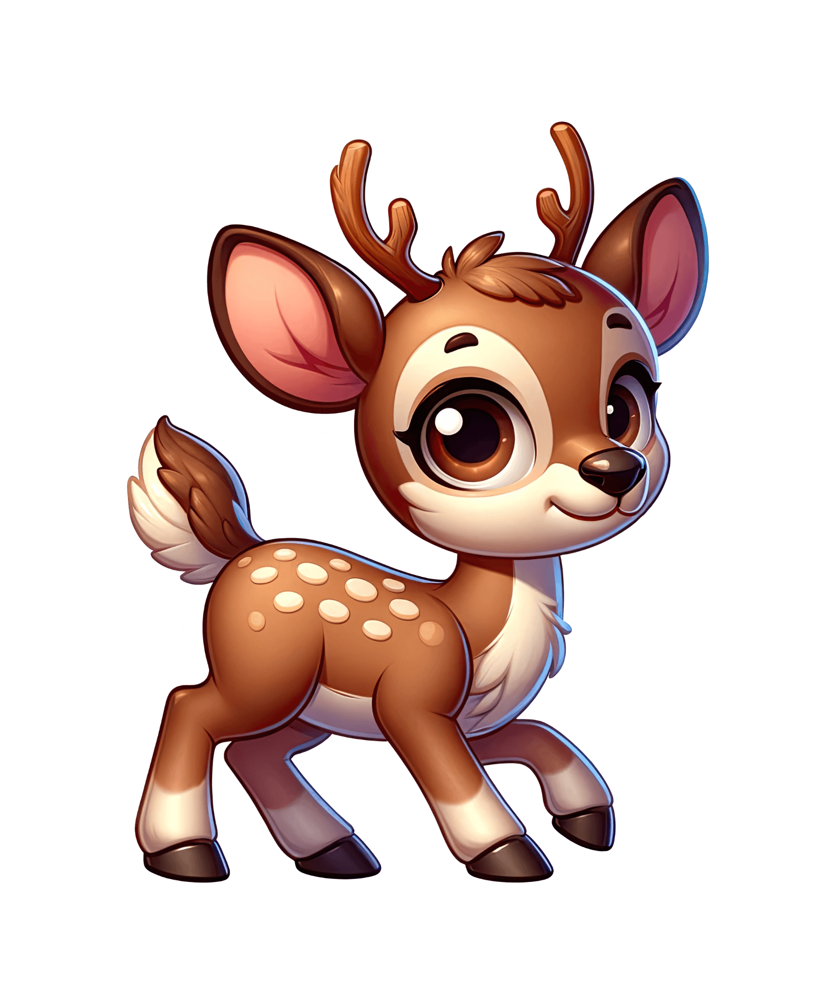 Big-Eyed Baby Fawn Sticker