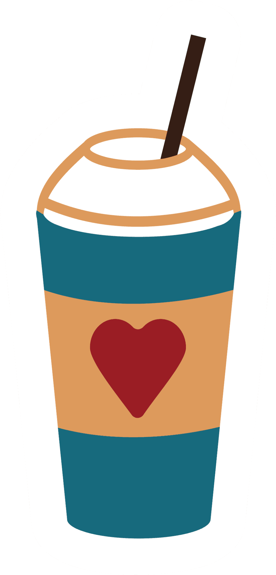 Iced Coffee Love Sticker