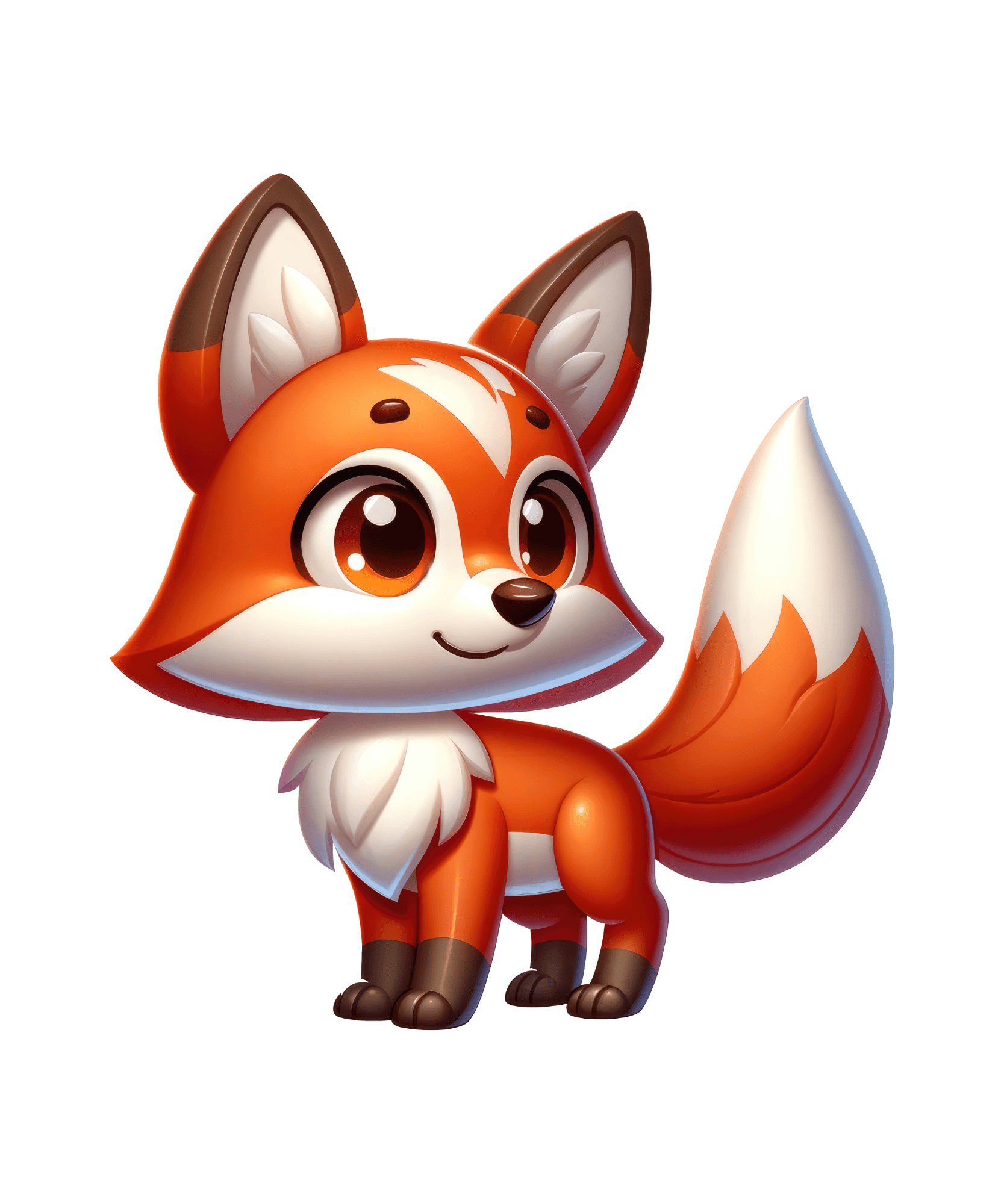 Big-Eyed Baby Fox Sticker