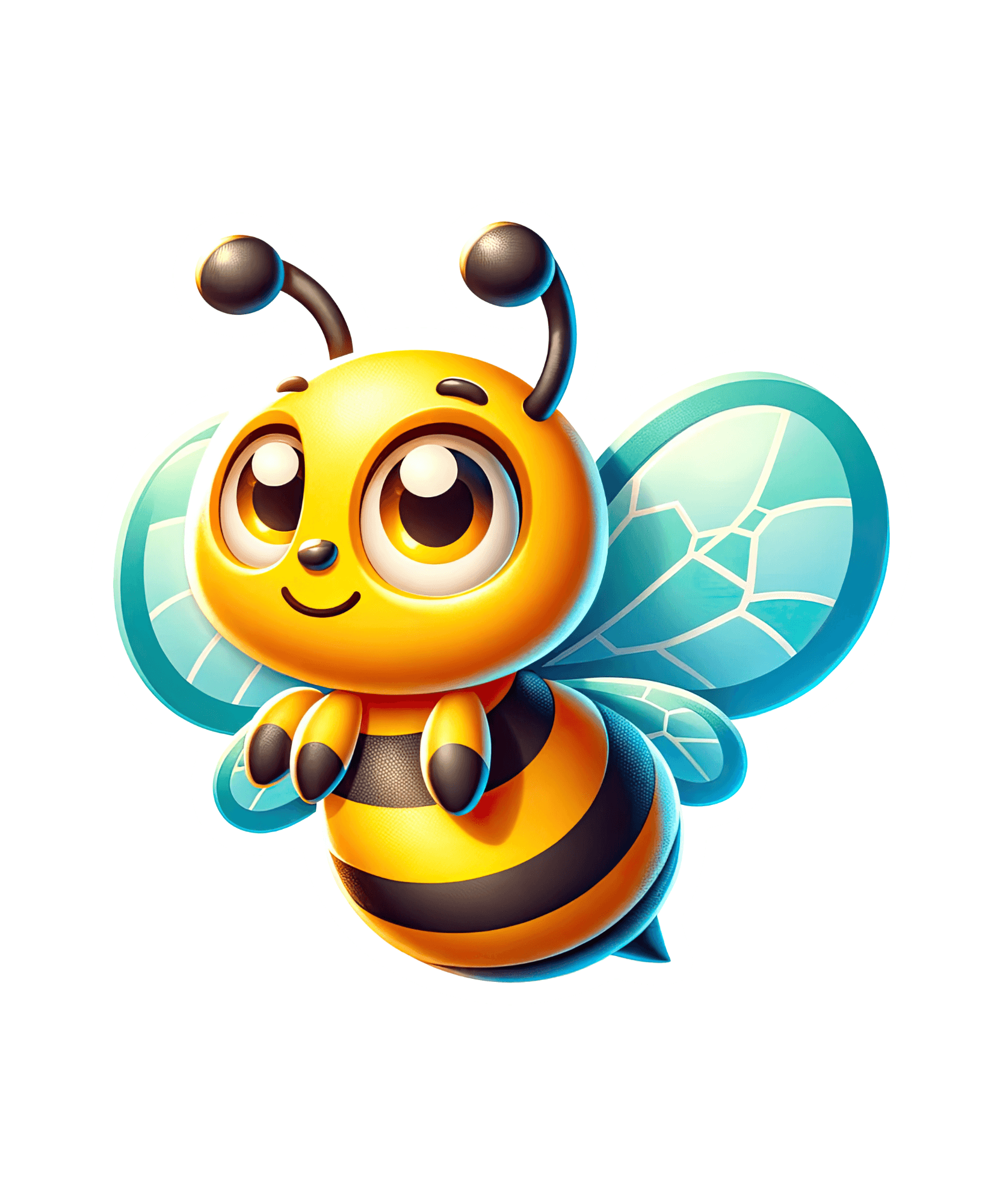 Big-Eyed Baby Bee Sticker