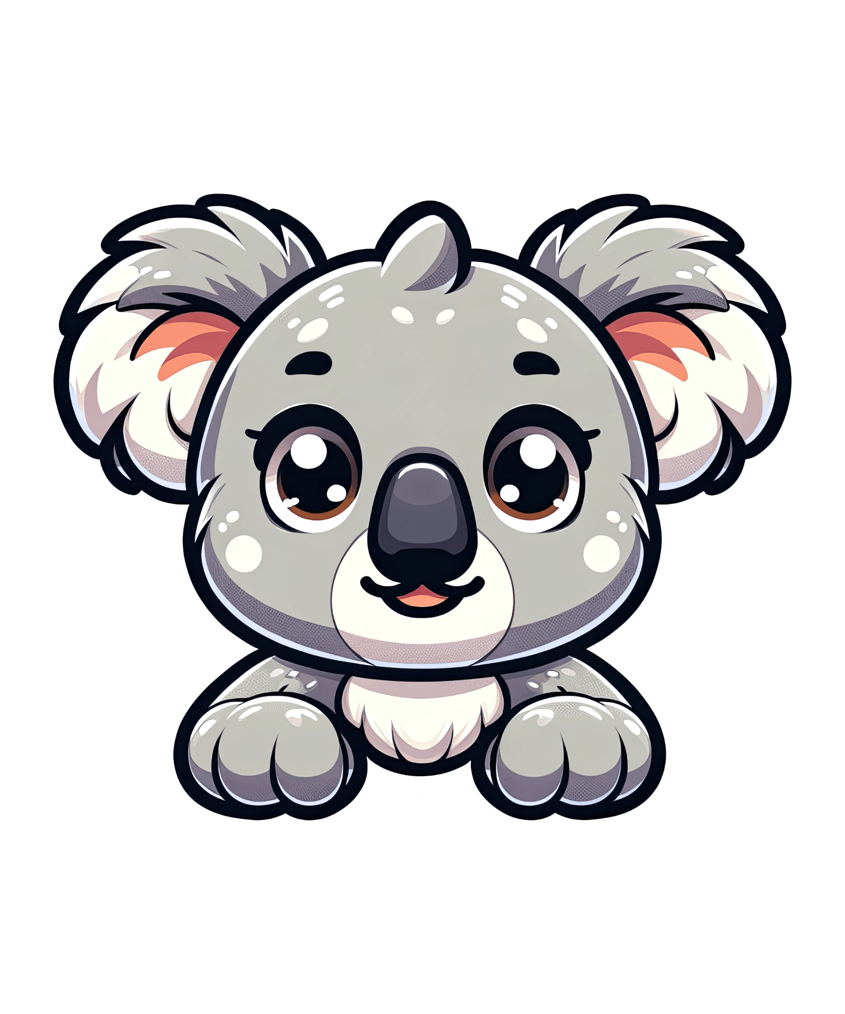 Big-Eared Baby Koala Sticker
