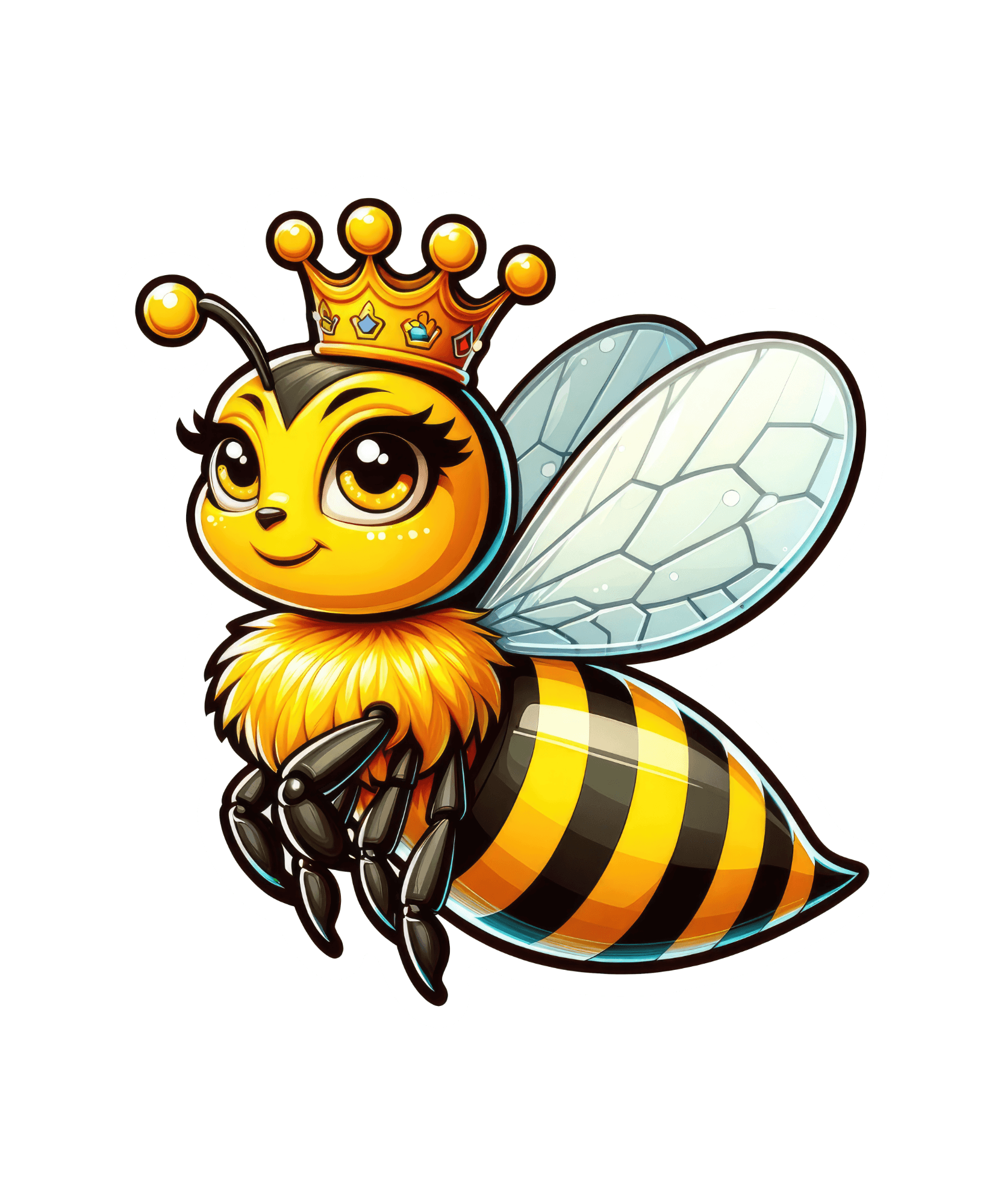 Queen Bee Crown Sticker
