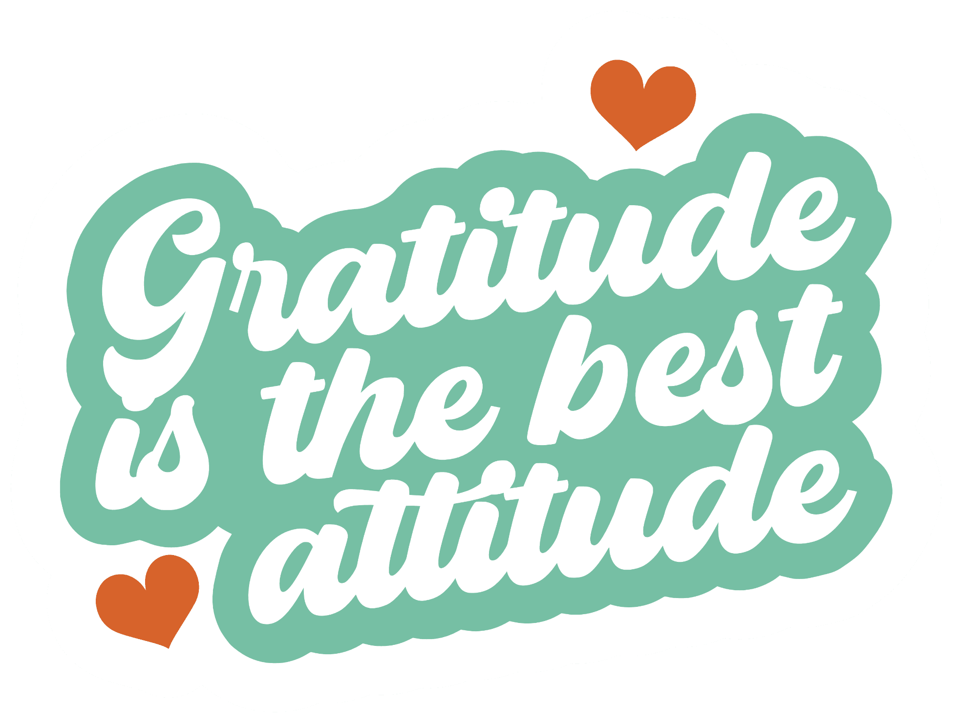 Gratitude Is The Best Attitude Sticker