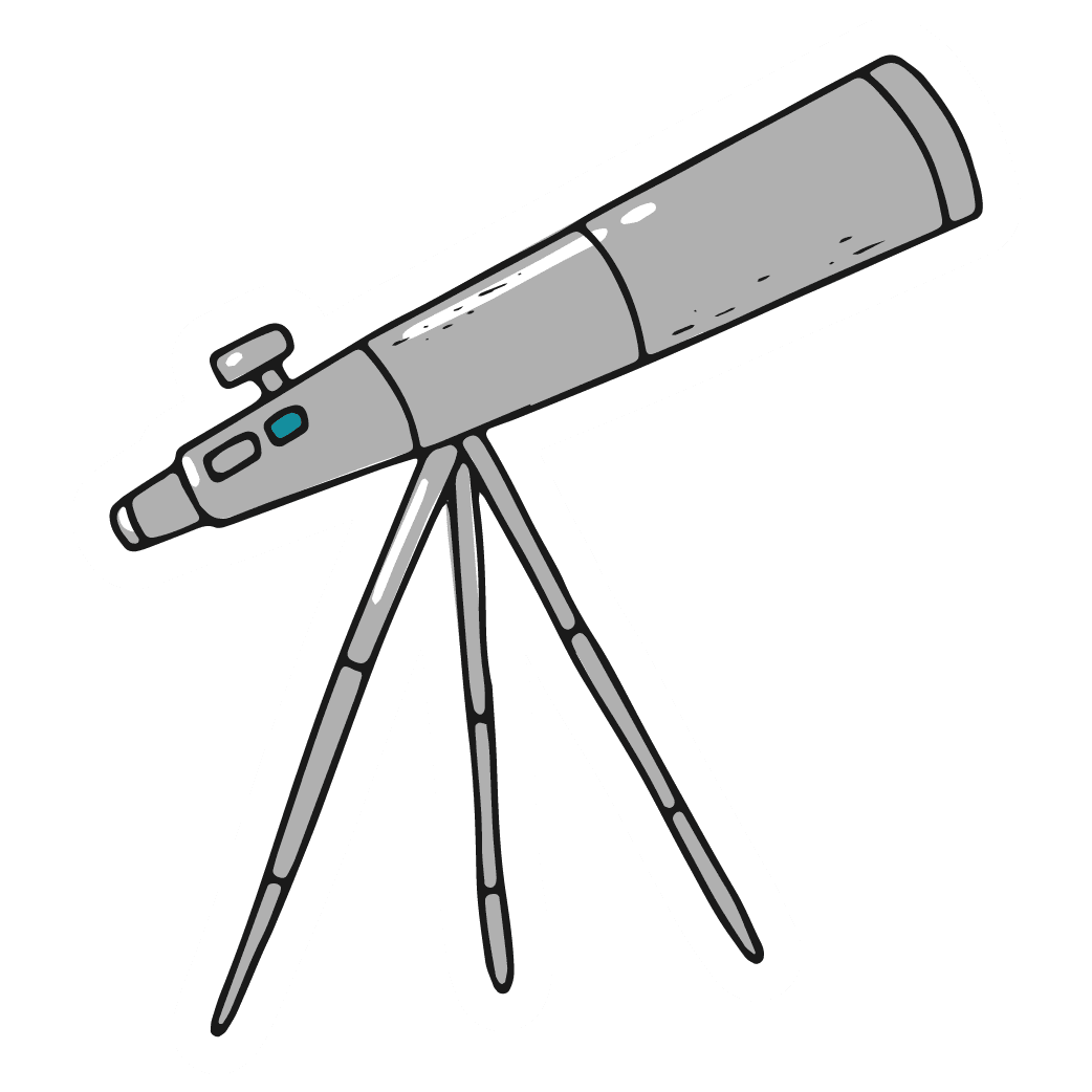 Stargazer Telescope Sticker