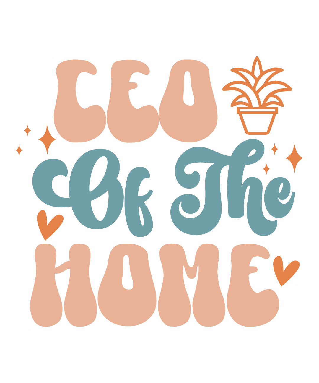 CEO of the Home Retro Groovy Sticker