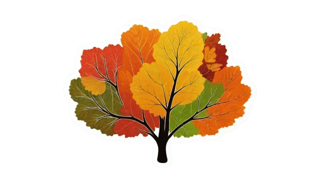 Autumn Foliage Tree Sticker
