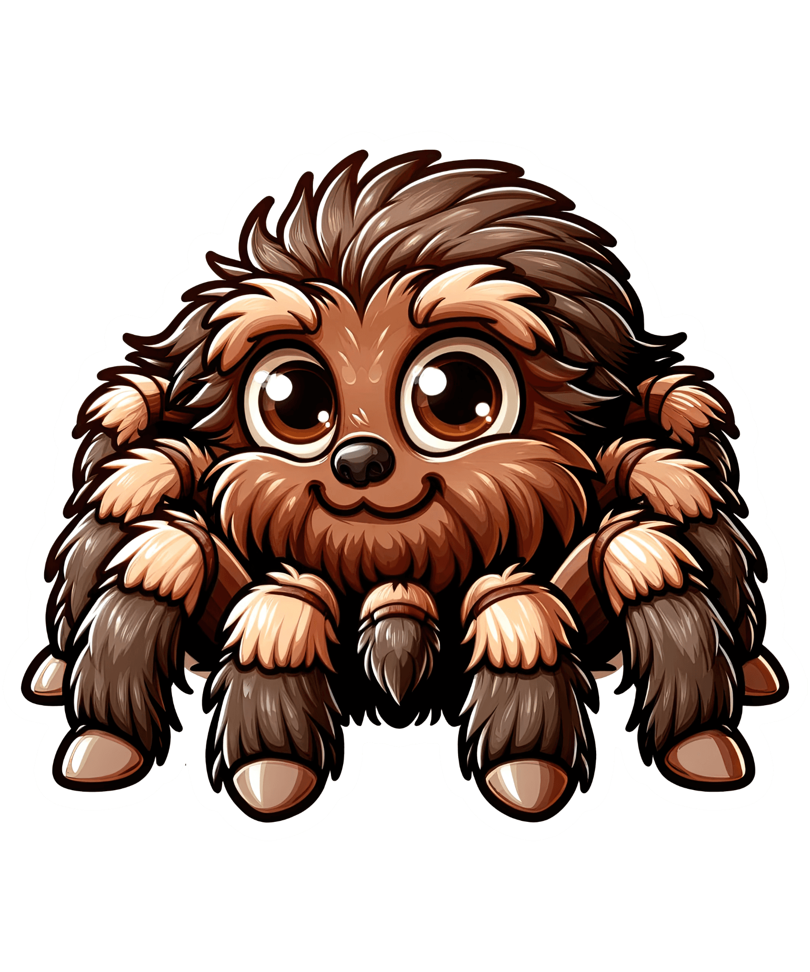 Fuzzy Tarantula Cutie Sticker